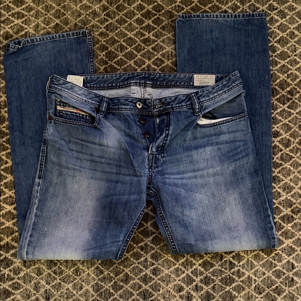 Diesel Zatiny Regular Straight Leg Denim Jeans